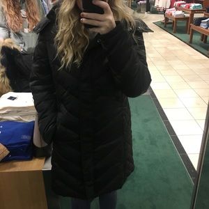 Kenneth Cole Parka Coat Jacket with Fur Hood